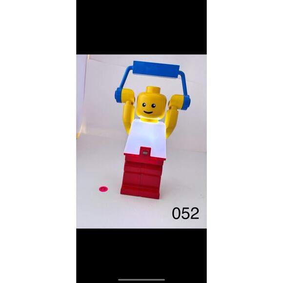 Lego Man 10" Mini Figure Night Light Lantern Lamp 2009 TESTED, WORKING Yellow - Picture 1 of 7